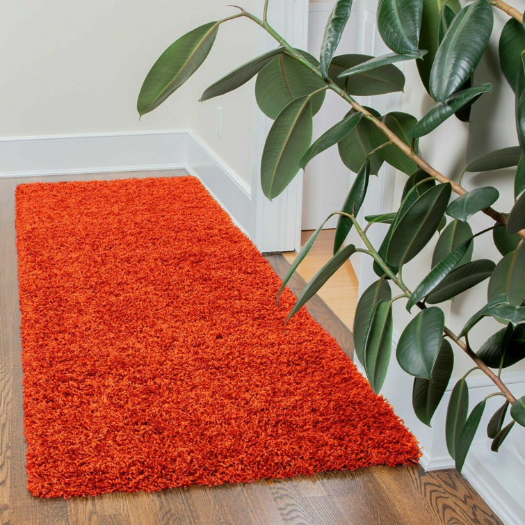 Brayden Studio Aanuoluwa Orange Indoor / Outdoor Rug Wayfair.co.uk